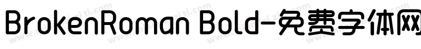 BrokenRoman Bold字体转换